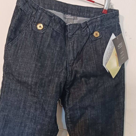 MOTTO‎ QVC WOMENS DENIM CROP JEANS SZ 8. NWT - Picture 1 of 9
